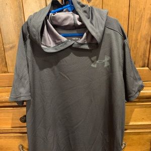 UA textures tech short sleeved hoody